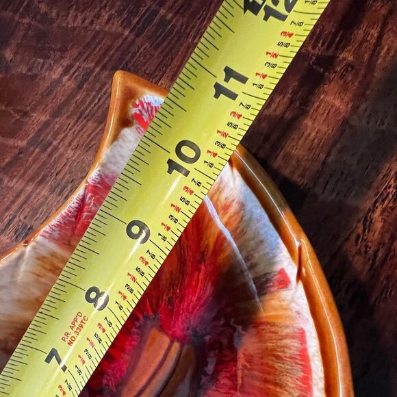 Vintage Maurice Of Calif USA Leaf-Shaped Ceramic Dish - Picture 5 of 11